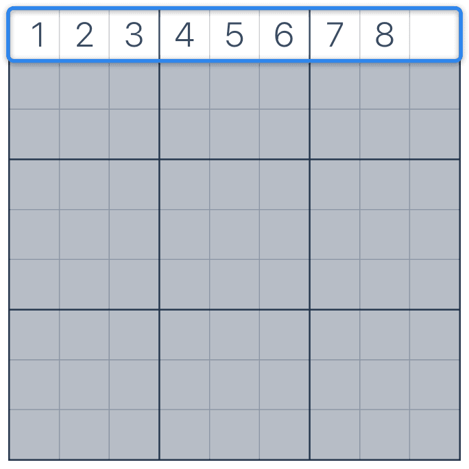 Last free cell step 3