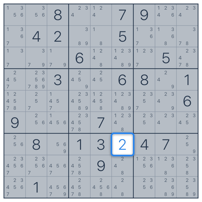 Obvious singles step 2